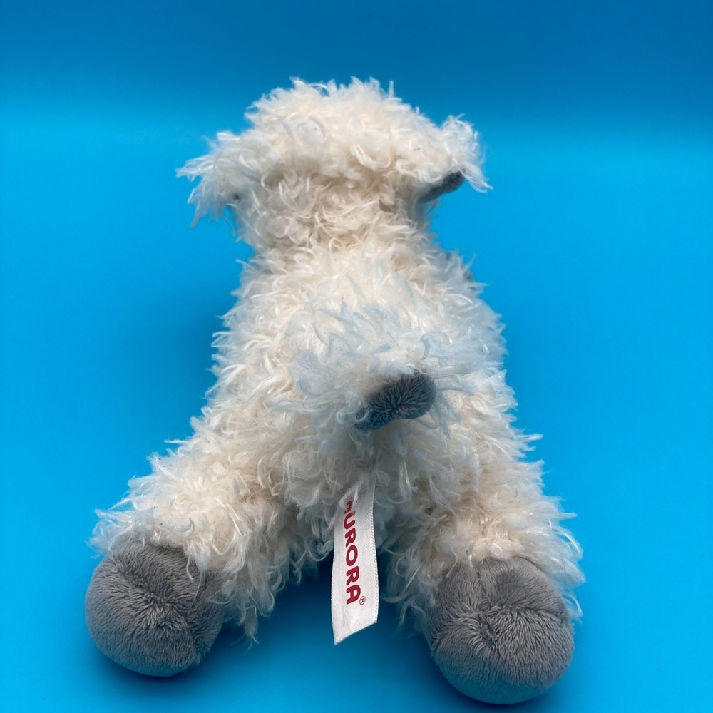 Aurora World Fuzzy Lamb Sheep Plush 2023 Sherpa Popcorn Style Fur - Picture 3 of 8